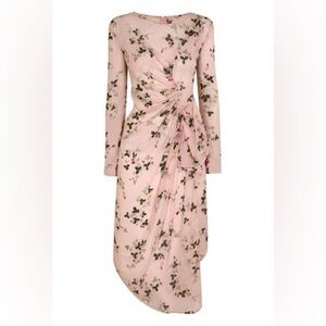 TOPSHOP UNIQUE x Wedgewood silk strawberry dress